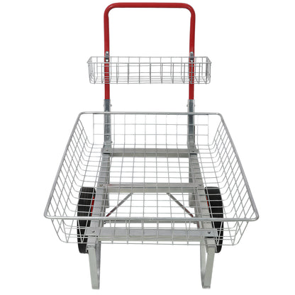 Garden Centre Trolley Heavy Duty Garden Utility Cart with Wheels, Rolling Storage Trolley for Outdoor Patio Yard Lawn and Gardening Tools image 6