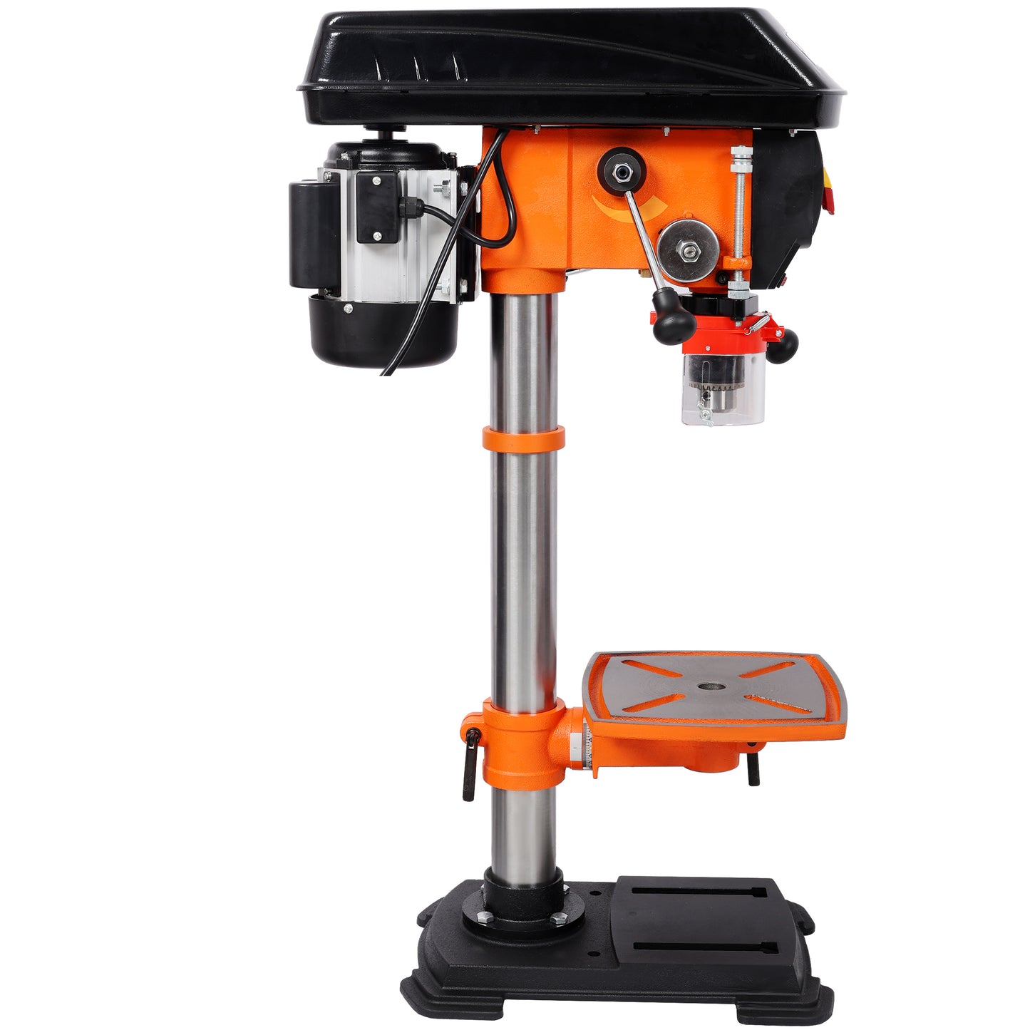 12" Swing Benchtop Drill Press with Laser & Digital Meter, Variable Speed, 0-45 Degree Tilting Worktable, Compact Tabletop Drilling Machine for Woodworking & Metal Fabrication image 4