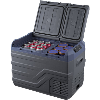 Car Refrigerator, 12 Volt Car Refrigerator Fridge, 32 L Dual Zone Portable Freezer, -4℉-68℉ Adjustable Range, 12/24V DC and 100-240V AC Compressor Cooler for Outdoor, Camping, RV image 4
