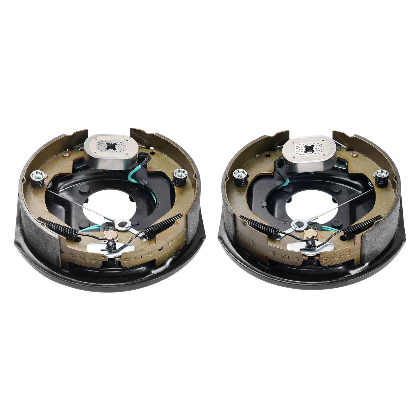 Electric Trailer Brake Assembly, 10" x 2.25", 1 Pair Self-Adjusting Electric Brakes Kit for 3500 lbs Axle, 4-Hole Mounting, Backing Plates for Brake System Part Replacement (1 Right + 1 Left) image 7