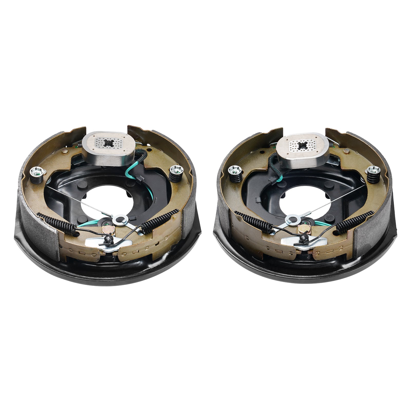 Electric Trailer Brake Assembly, 10" x 2.25", 1 Pair Self-Adjusting Electric Brakes Kit for 3500 lbs Axle, 4-Hole Mounting, Backing Plates for Brake System Part Replacement (1 Right + 1 Left) image 7