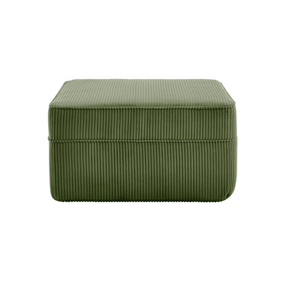Martha Ottoman Corduroy -Green image 1