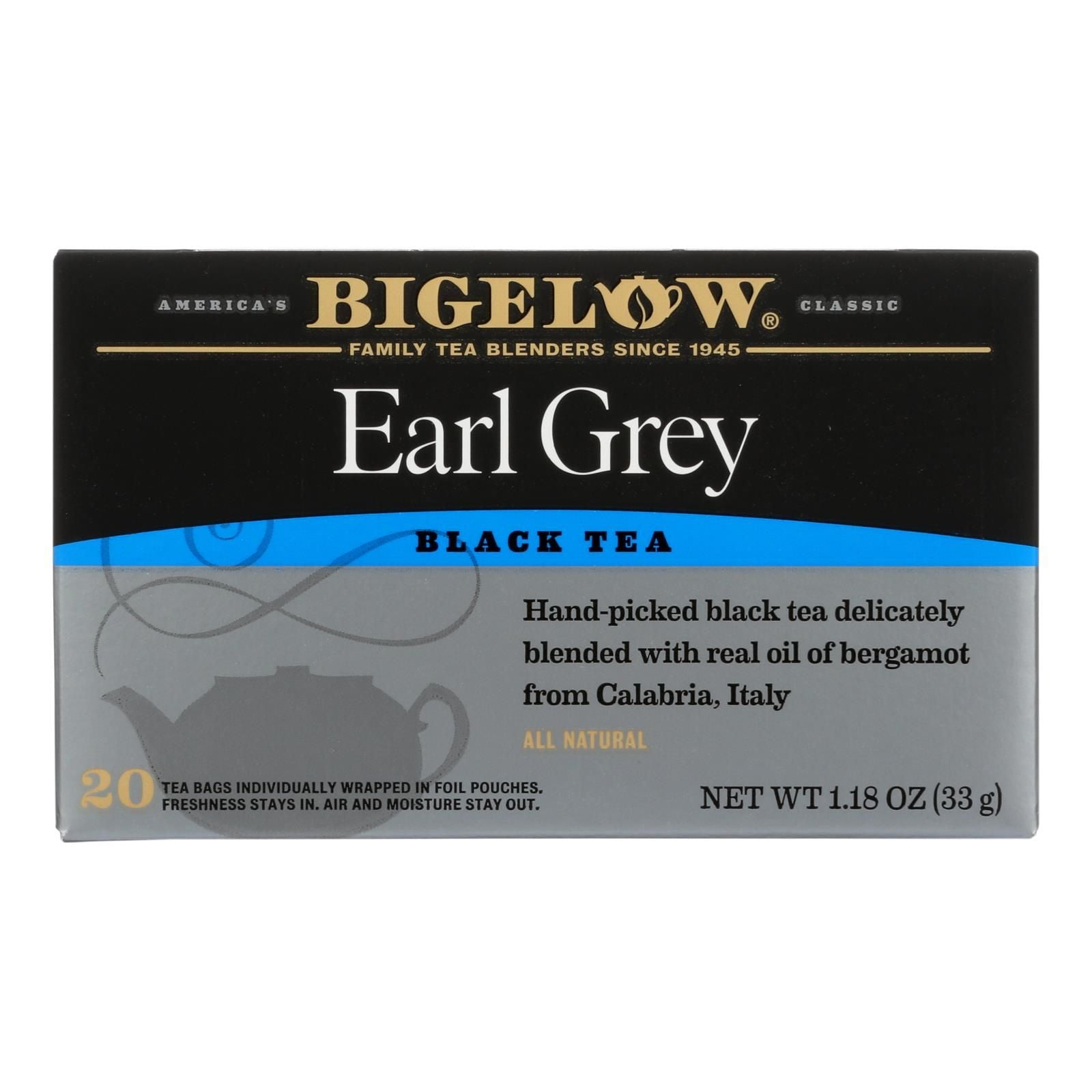 Bigelow Tea Earl Grey Black Tea - Case Of 6 - 20 Bags image 1