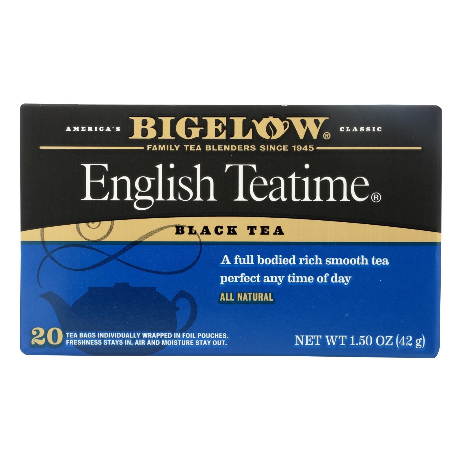 Bigelow Tea English Teatime Black Tea - Case Of 6 - 20 Bags image 1