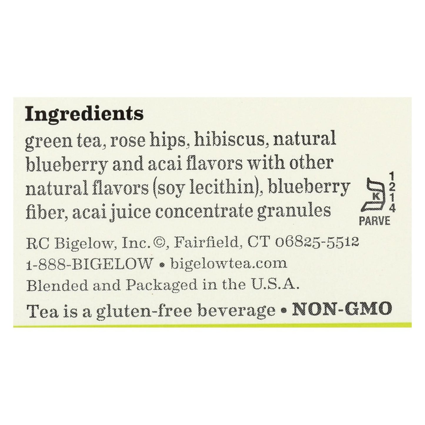 Bigelow Tea Green Tea With Blueberry - Case Of 6 - 20 Bag image 2
