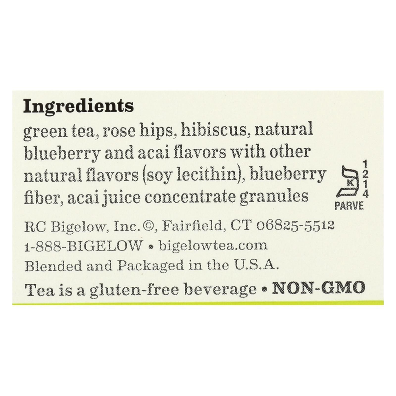 Bigelow Tea Green Tea With Blueberry - Case Of 6 - 20 Bag image 2