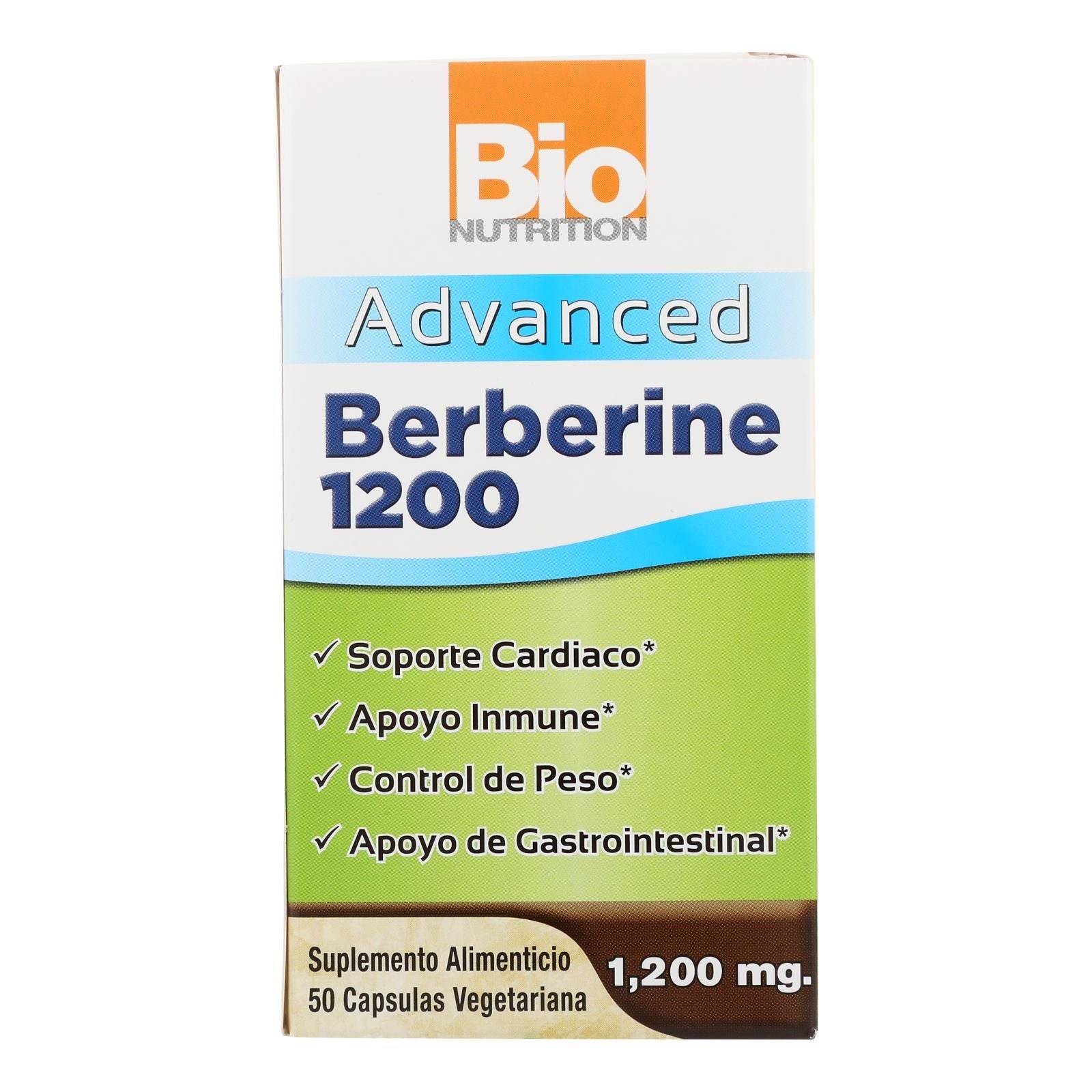 Bio Nutrition - Berberine 1200 Advanced - 1 Each - 50 Vcap image 1