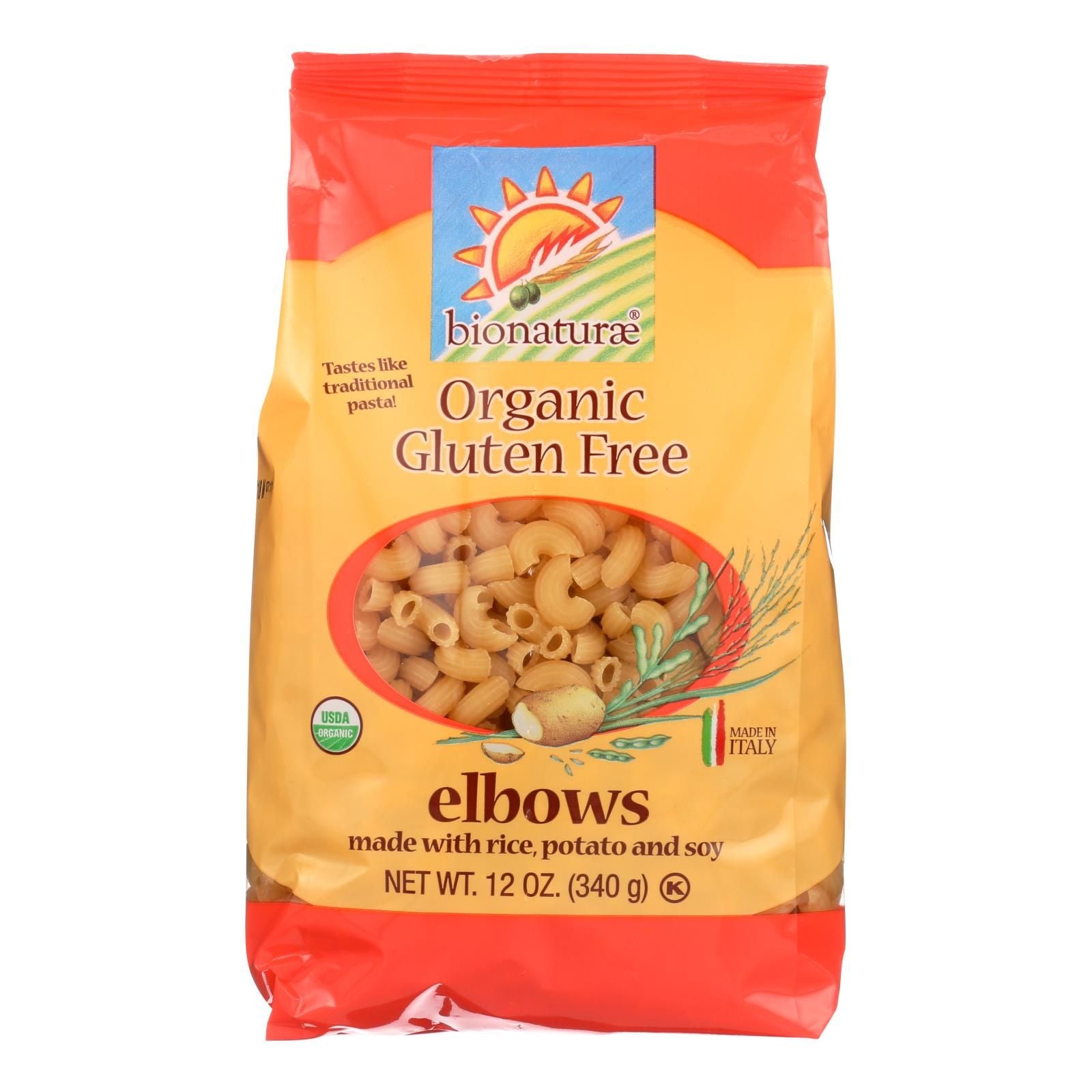 Bionaturae - Pasta Og1 Elbows G/f - Cs Of 12-12 Oz image 1