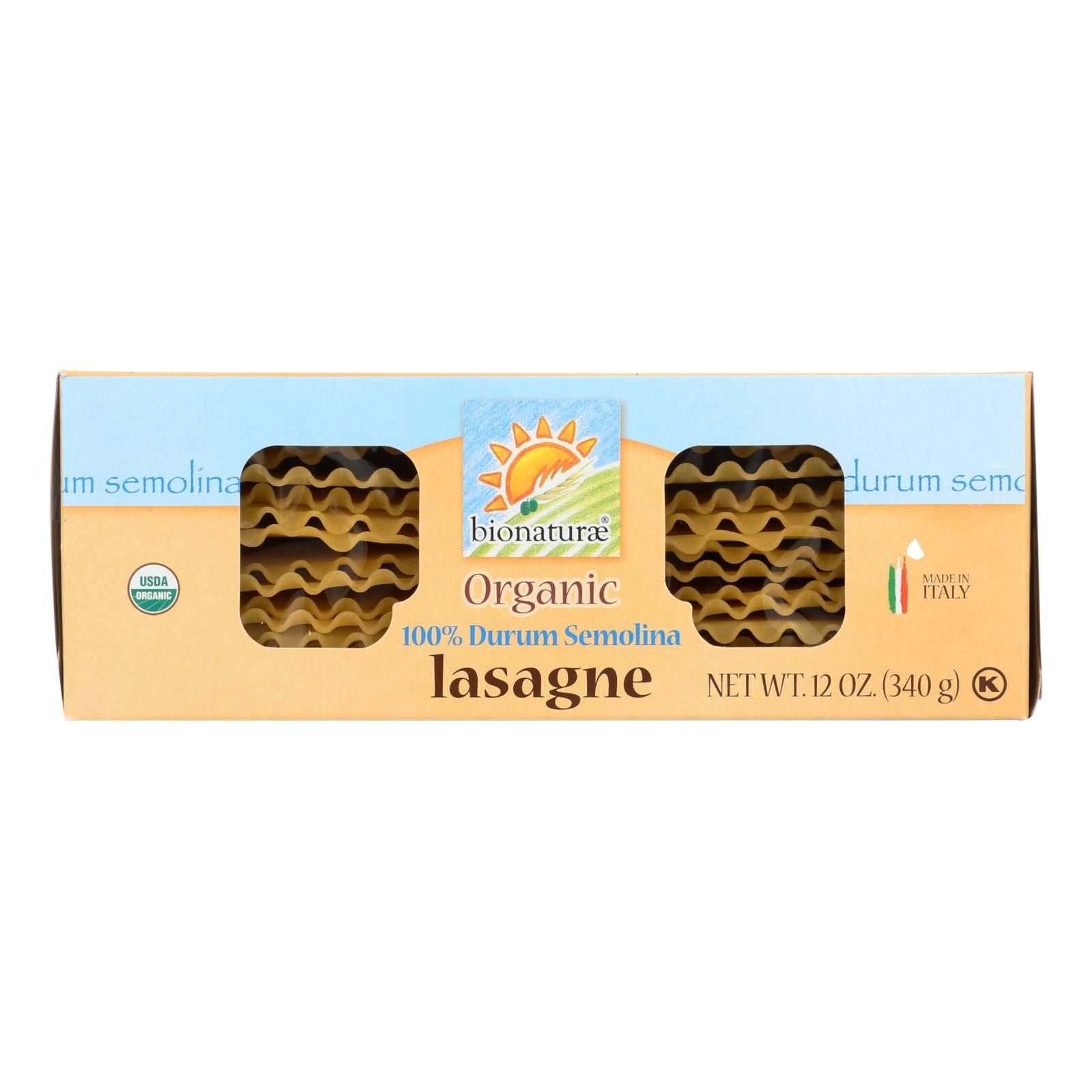 Bionaturae Durum Semolina - Lasagna - Case Of 12 - 12 Oz. image 1