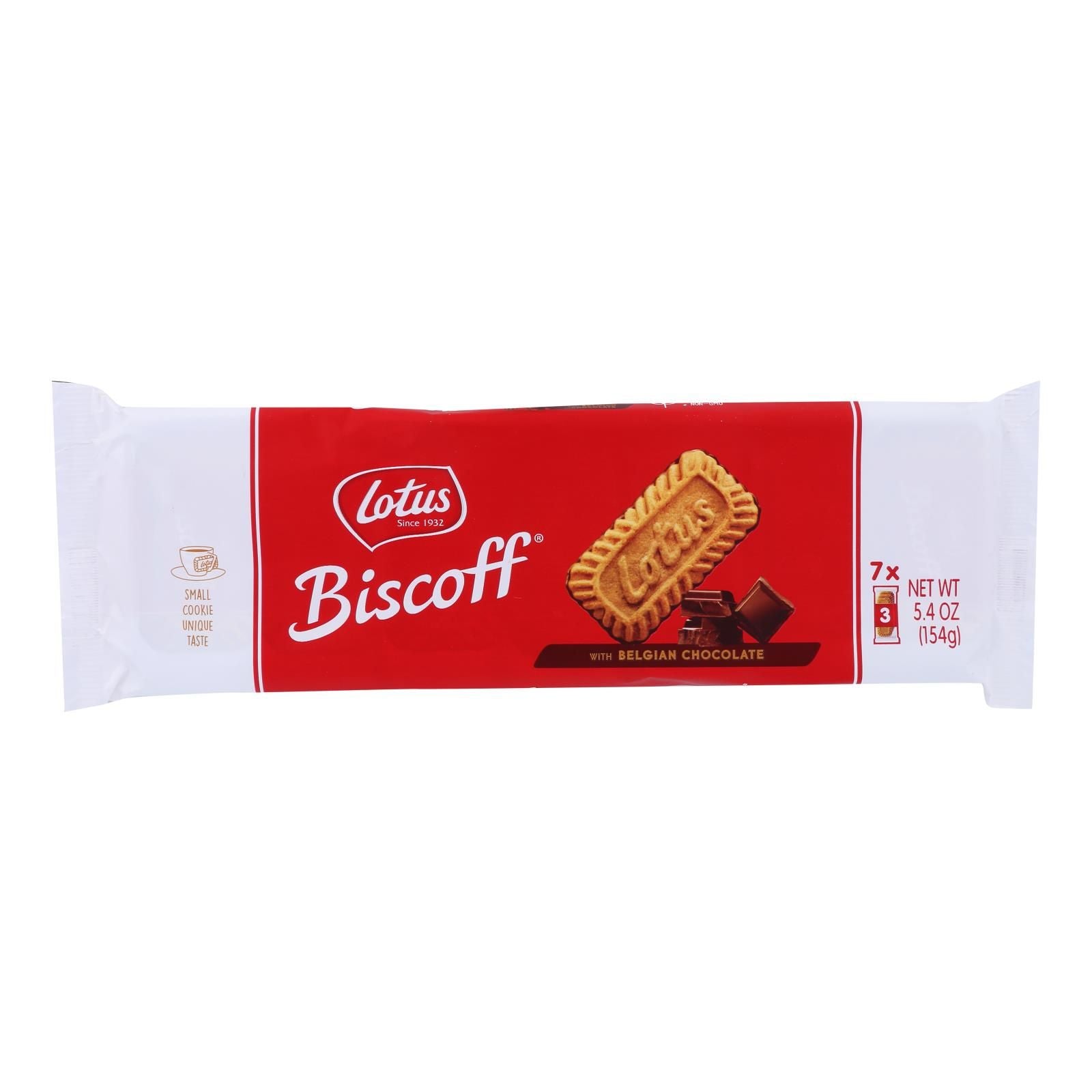 Biscoff Cookie Caramelized Biscuits With Belgian Chocolate - Case Of 12 - 5.4 Oz image 1