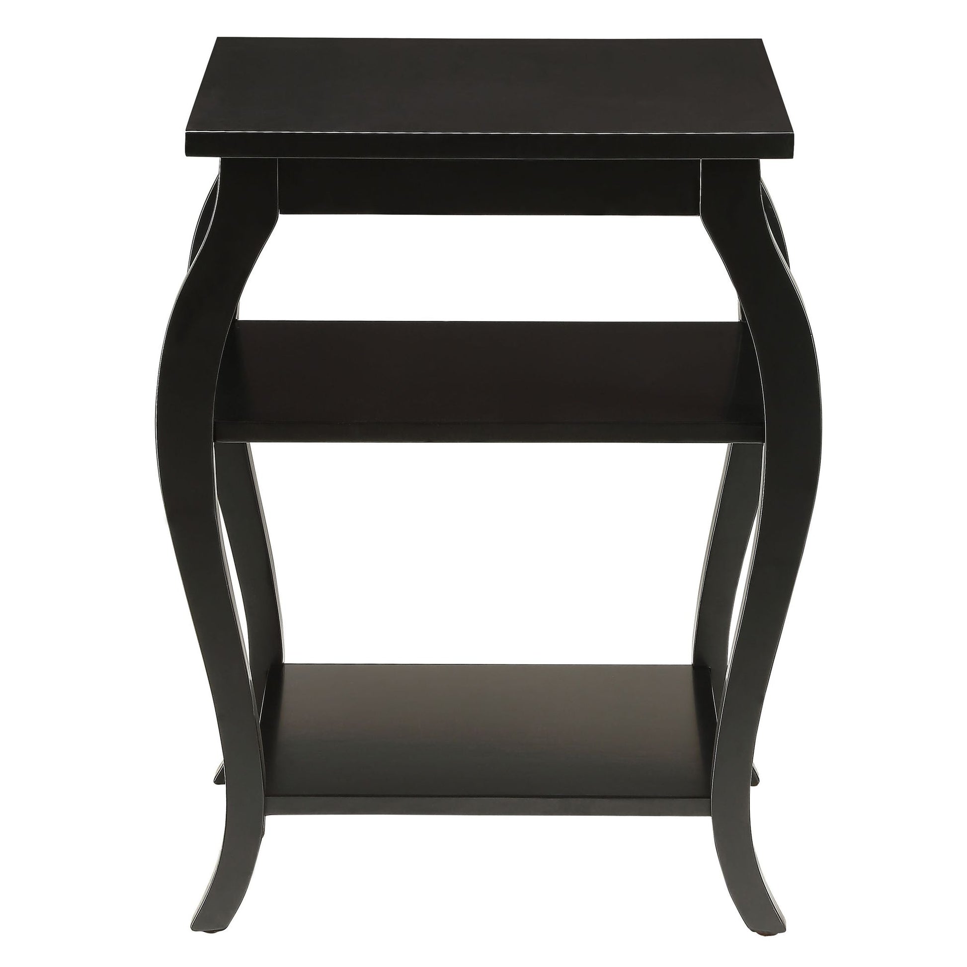 Black 2-shelf End Table image 3