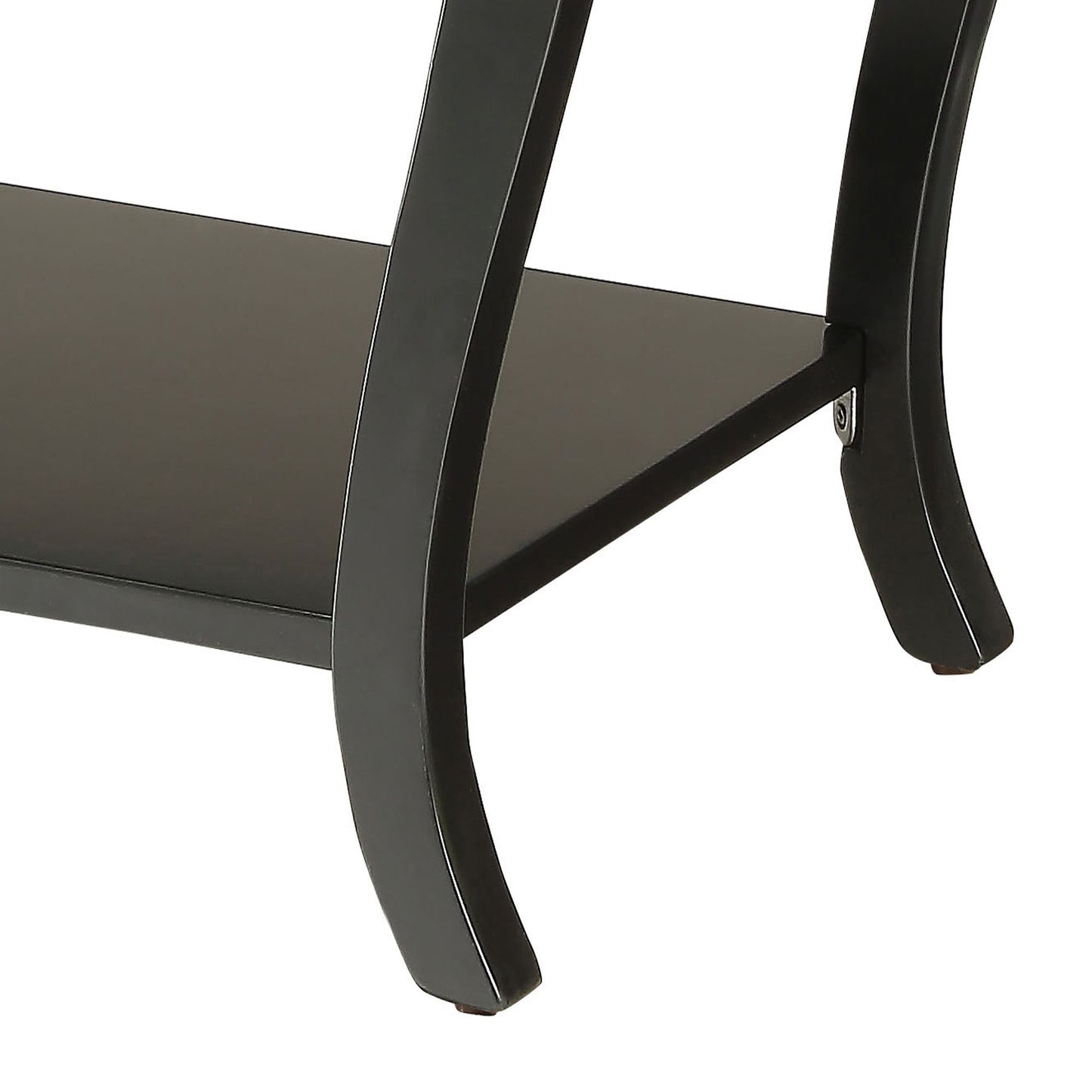 Black 2-shelf End Table image 5