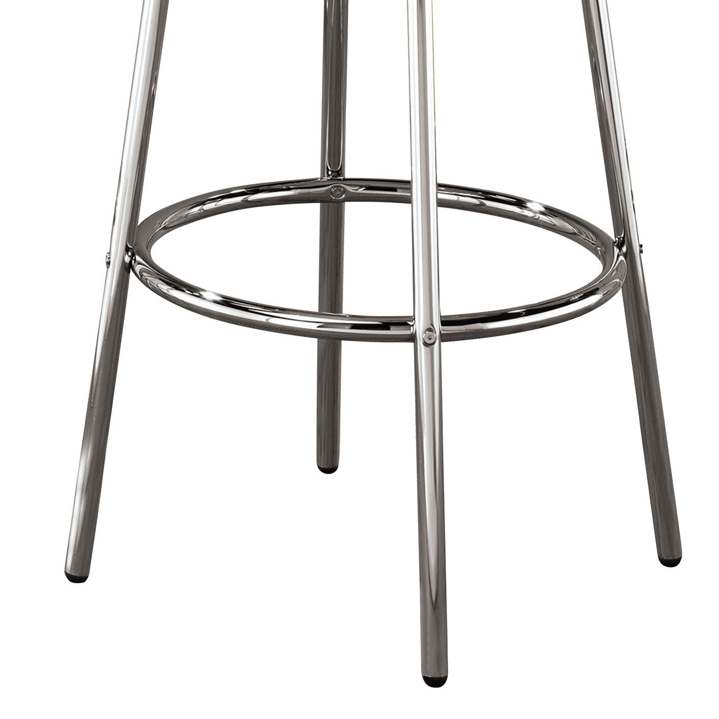 Black and Chrome Round Bar Table image 3