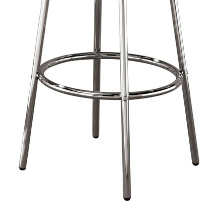 Black and Chrome Round Bar Table image 3