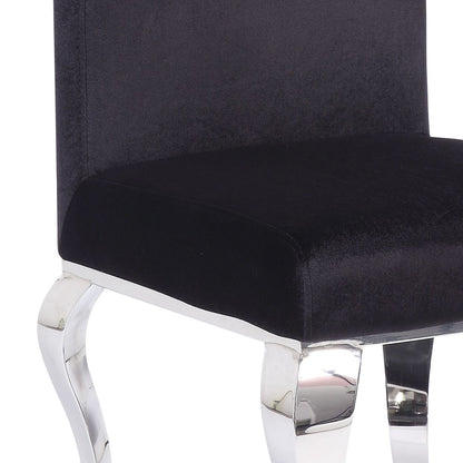 Black and Chrome Tight Back Side Chairs (Set of 2) image 6