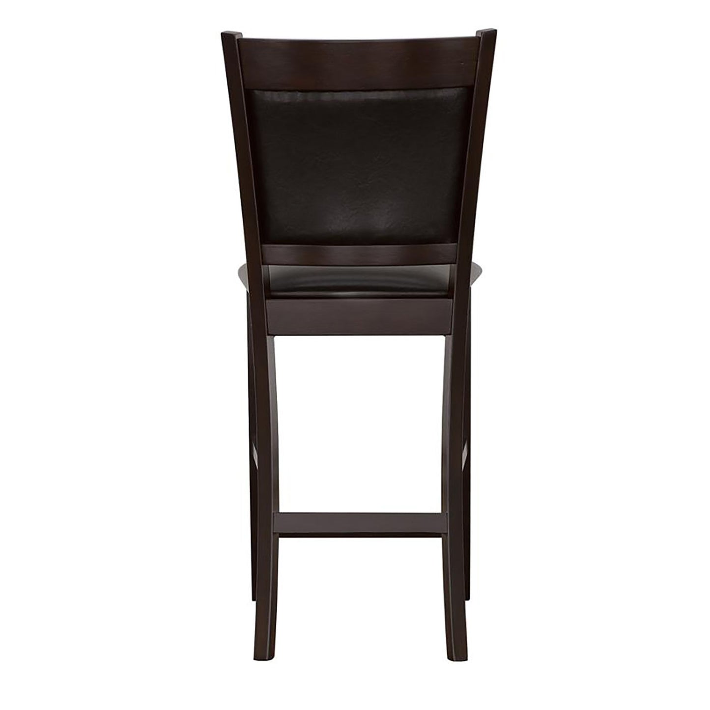 Black and Espresso Upholstered Counter Height Stools (Set of 2) image 5