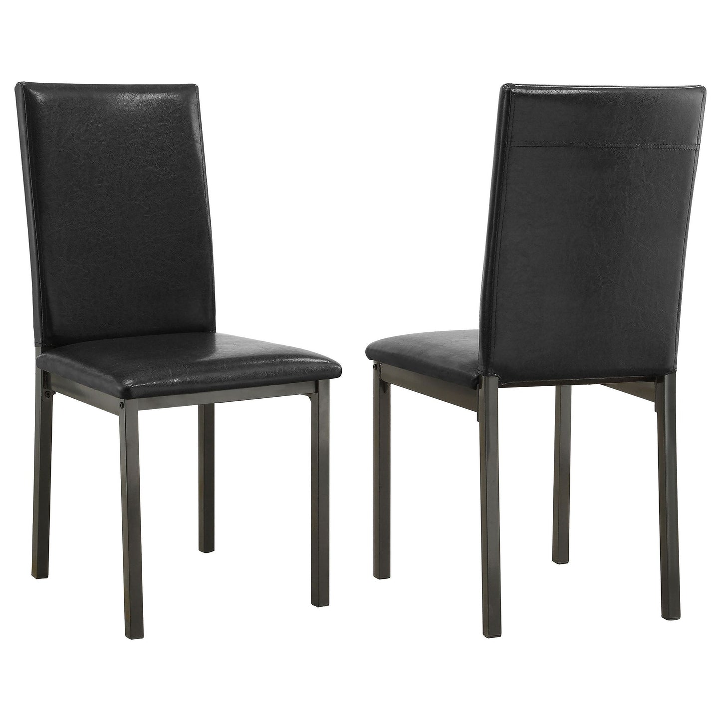 Black and Grey Upholestered Side Chair (Set of 2) image 2