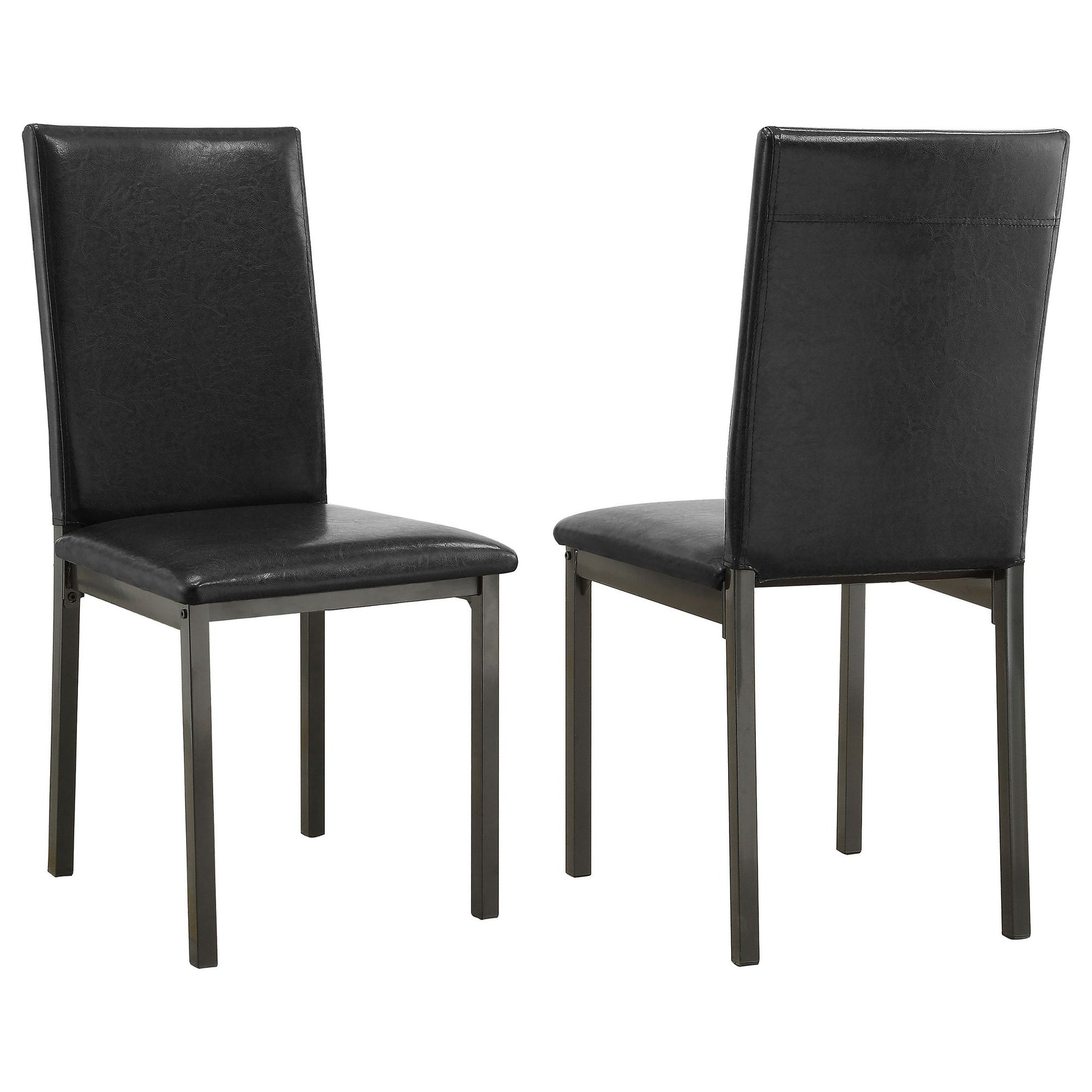 Black and Grey Upholestered Side Chair (Set of 2) image 2