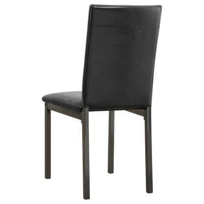 Black and Grey Upholestered Side Chair (Set of 2) image 4