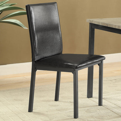 Black and Grey Upholestered Side Chair (Set of 2) image 1