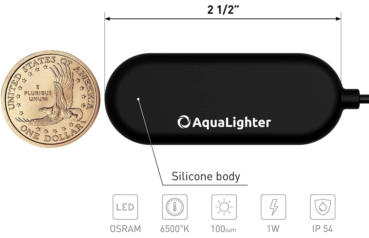 Black Fish Tank Light Clip On Aquarium Light for Plants LED Flexible Lamp for Freshwater Nano Aquarium Light 3 Gallon image 3