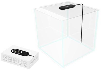 Black Fish Tank Light Clip On Aquarium Light for Plants LED Flexible Lamp for Freshwater Nano Aquarium Light 3 Gallon image 2