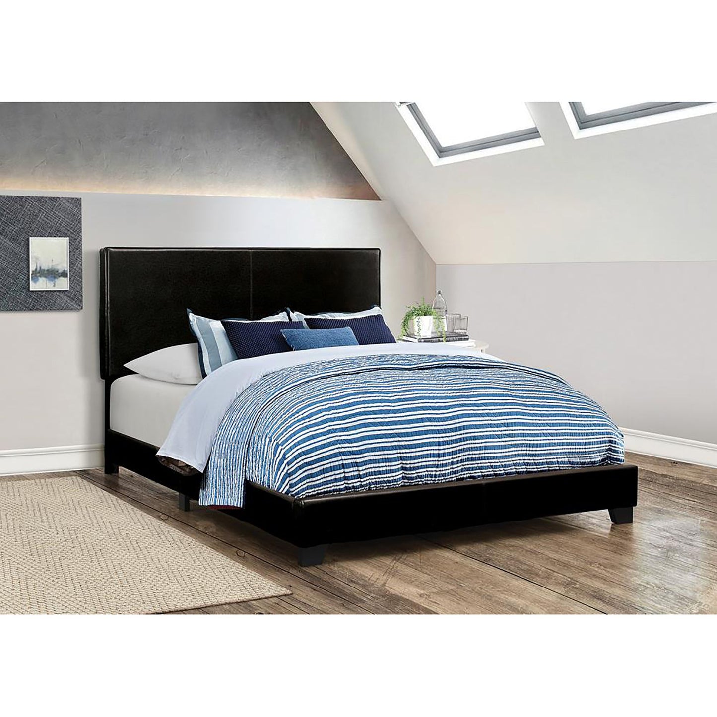 Black Full Panel Bed image 2