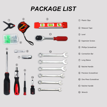 Black Hand Tool Box with Toolset 238Pcs image 6