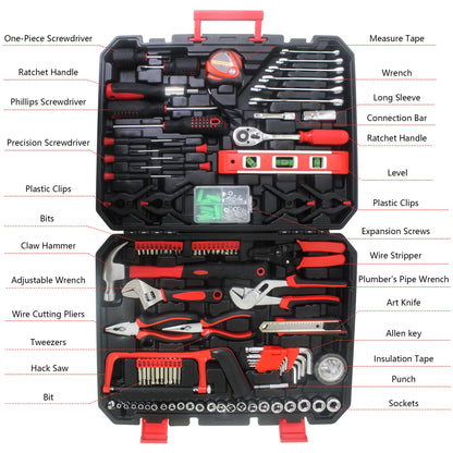 Black Hand Tool Box with Toolset 238Pcs image 5