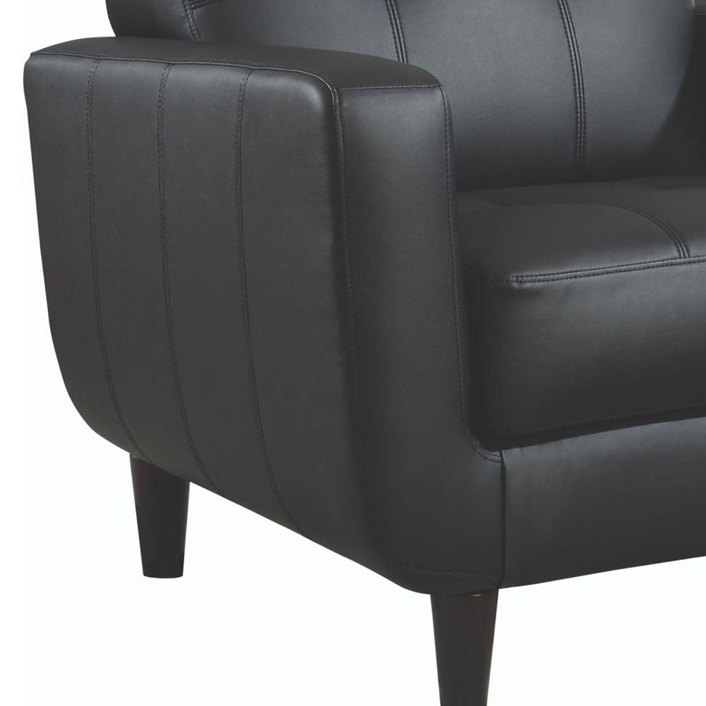 Black Track Arm Accent Chair image 3