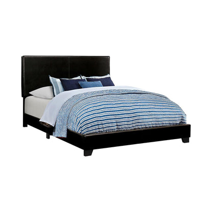 Black Upholstered Queen Panel Bed image 4