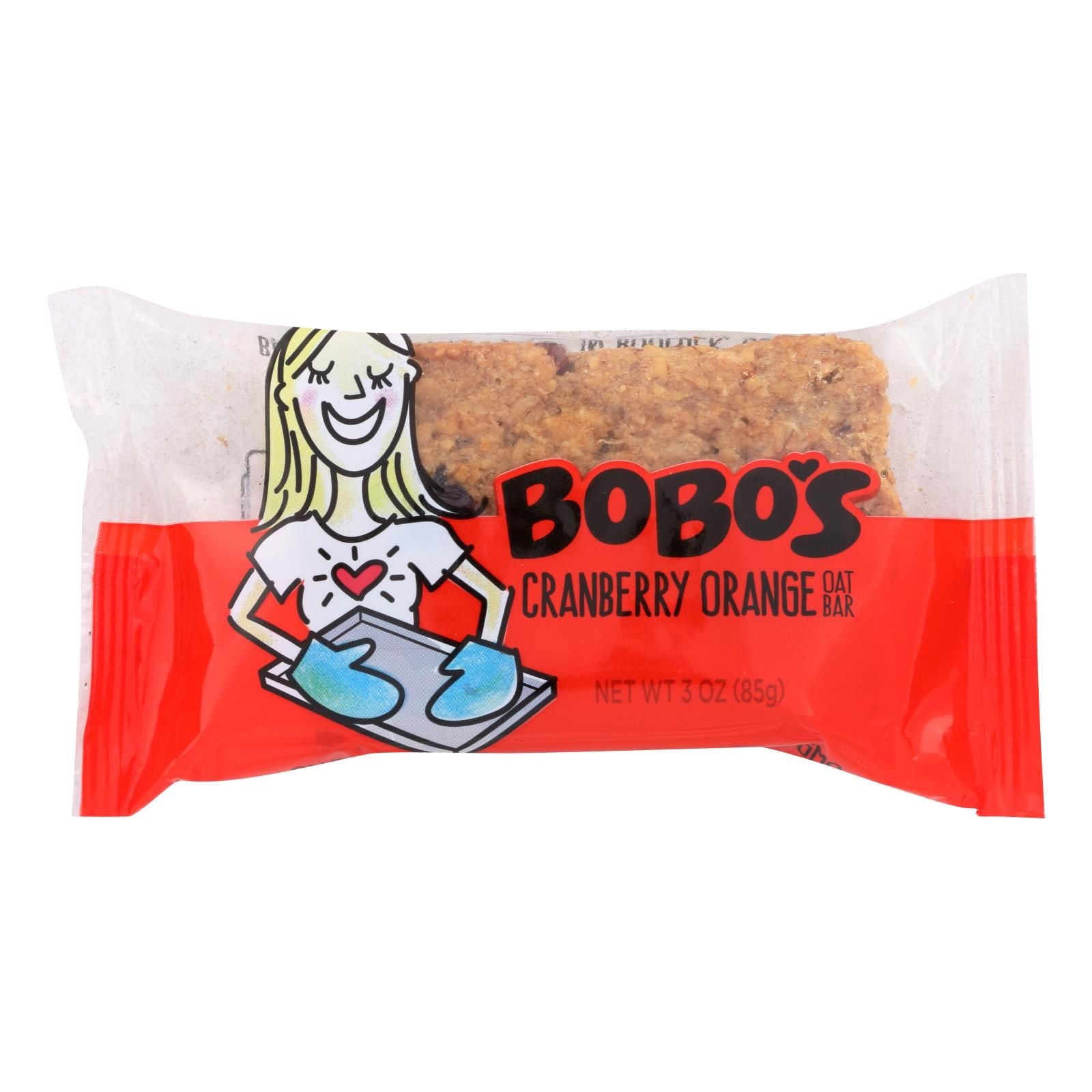 Bobo's Oat Bars - All Natural - Cranberry Orange - 3 Oz Bars - Case Of 12 image 1