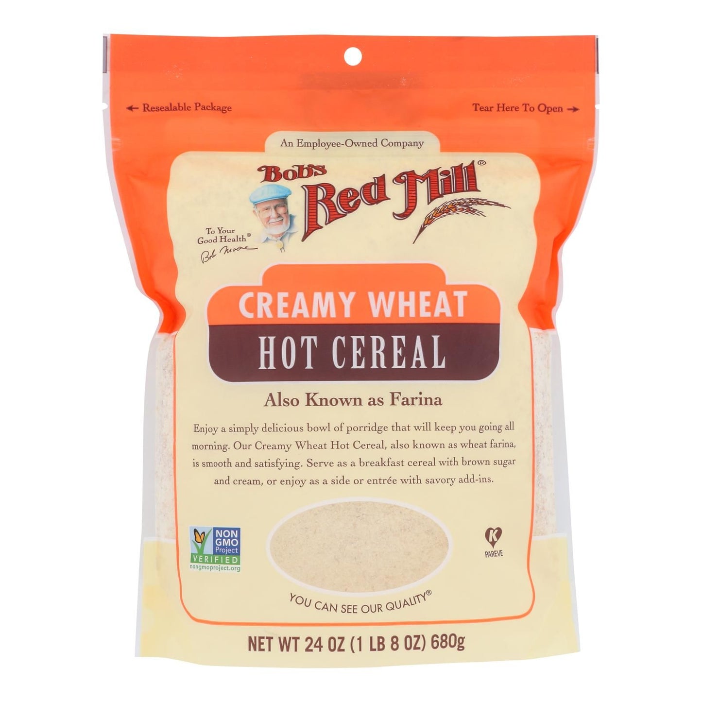 Bob's Red Mill - Cereal Creamy Wheat Farin - Case Of 4-24 Oz image 1