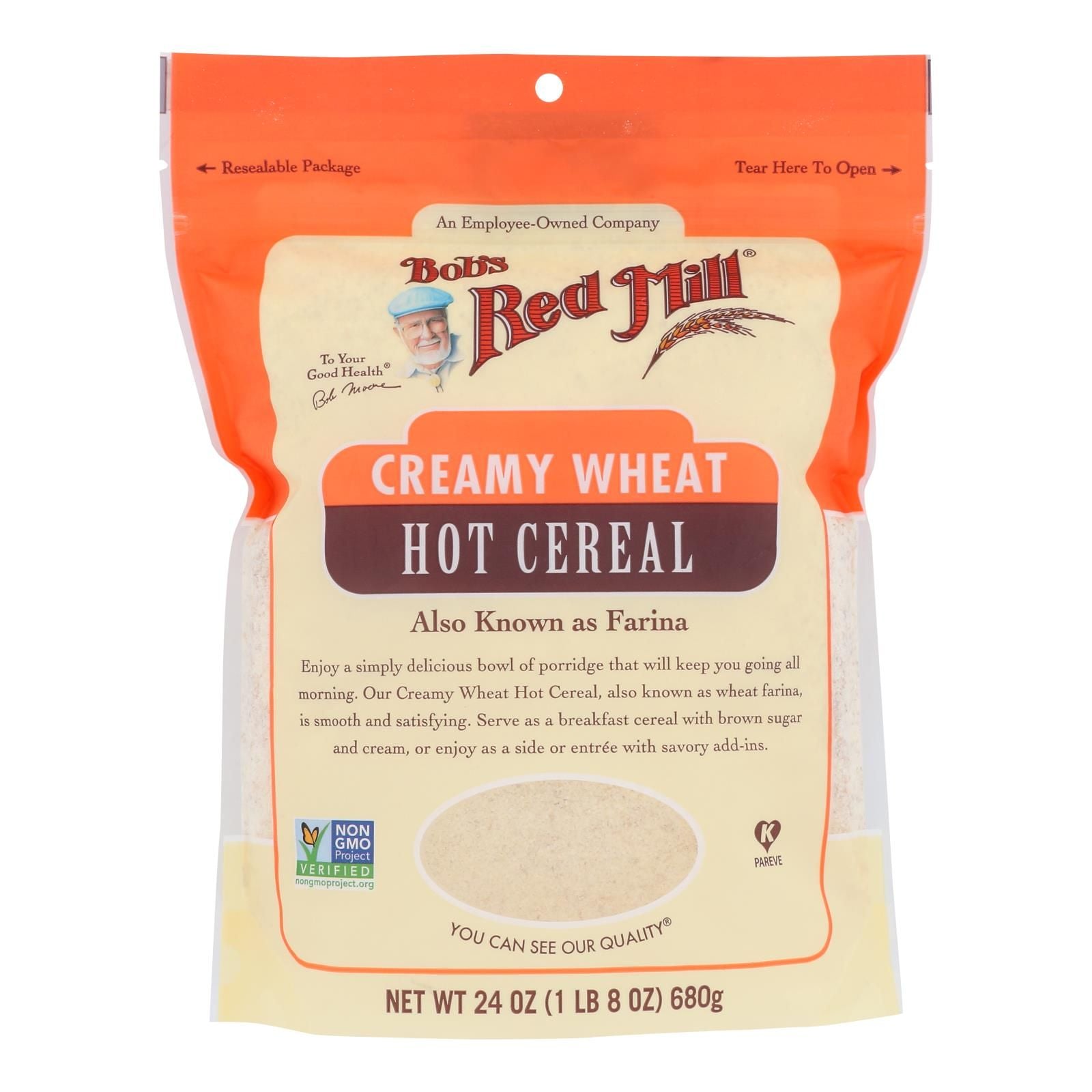 Bob's Red Mill - Cereal Creamy Wheat Farin - Case Of 4-24 Oz image 1