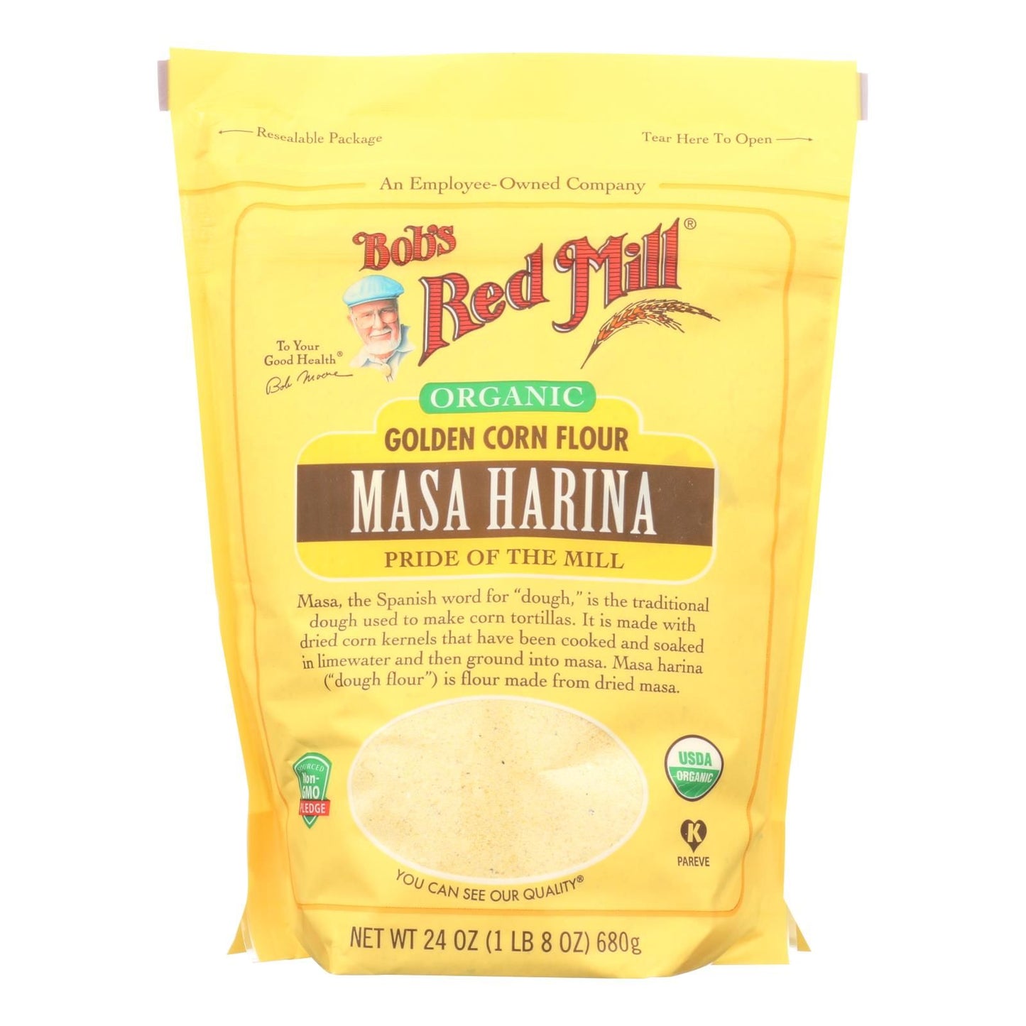 Bob's Red Mill - Flour - Organic - Masa Harina - Case Of 4 - 24 Oz image 1