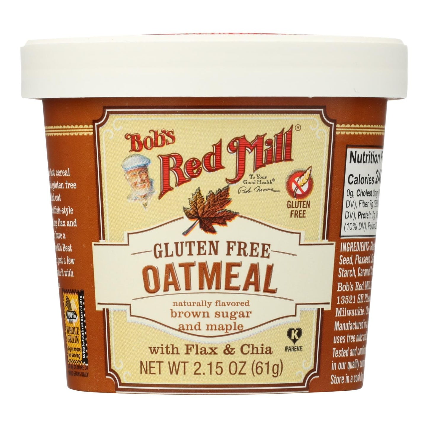 Bob's Red Mill - Gluten Free Oatmeal Cup Brown Sugar And Maple - 2.15 Oz - Case Of 12 image 4