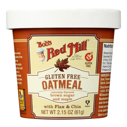 Bob's Red Mill - Gluten Free Oatmeal Cup Brown Sugar And Maple - 2.15 Oz - Case Of 12 image 1