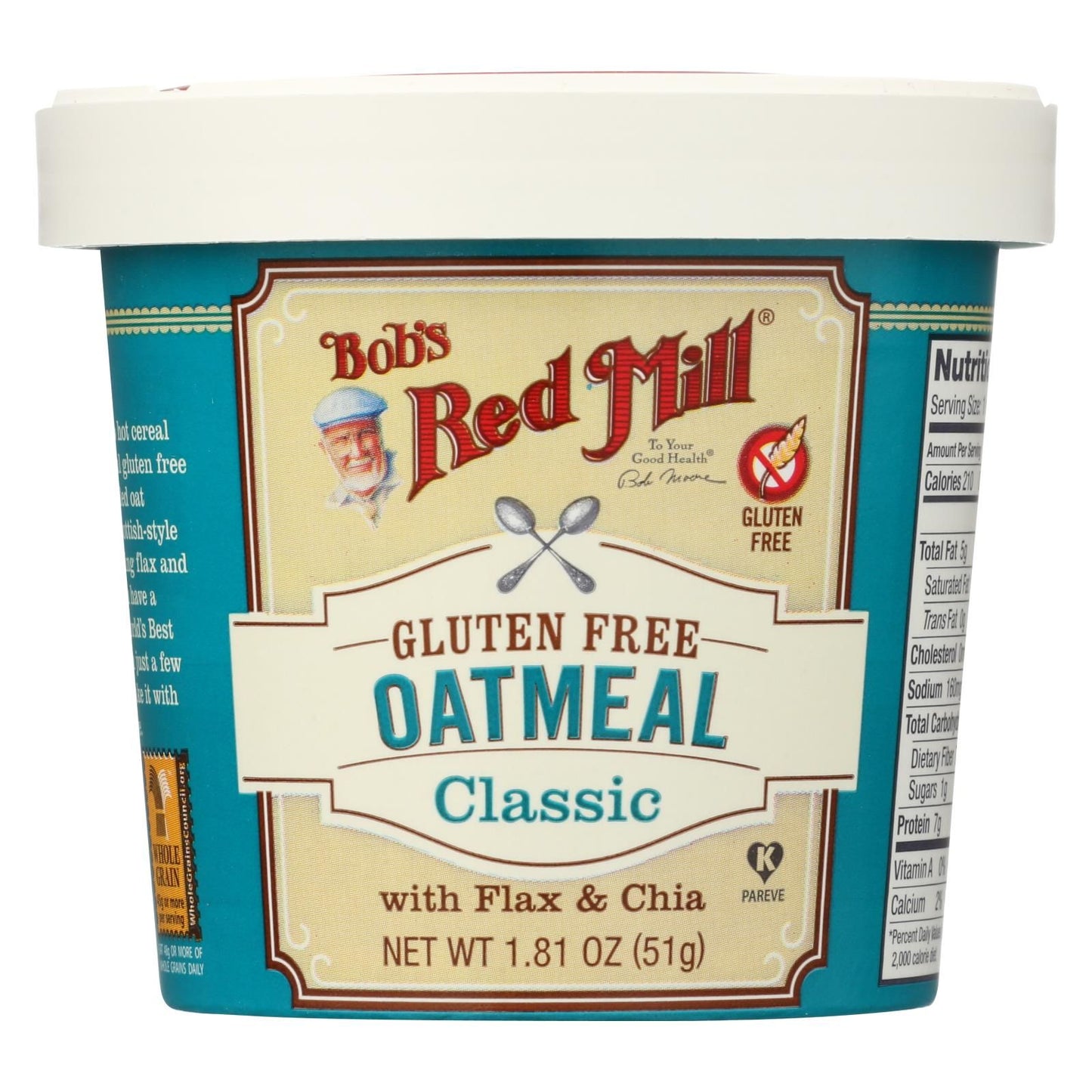 Bob's Red Mill - Gluten Free Oatmeal Cup Classic With Flax/chia - 1.81 Oz - Case Of 12 image 1
