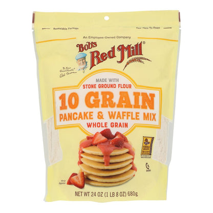 Bob's Red Mill - Pancake/waffle Mix 10 Green - Case Of 4-24 Oz image 1