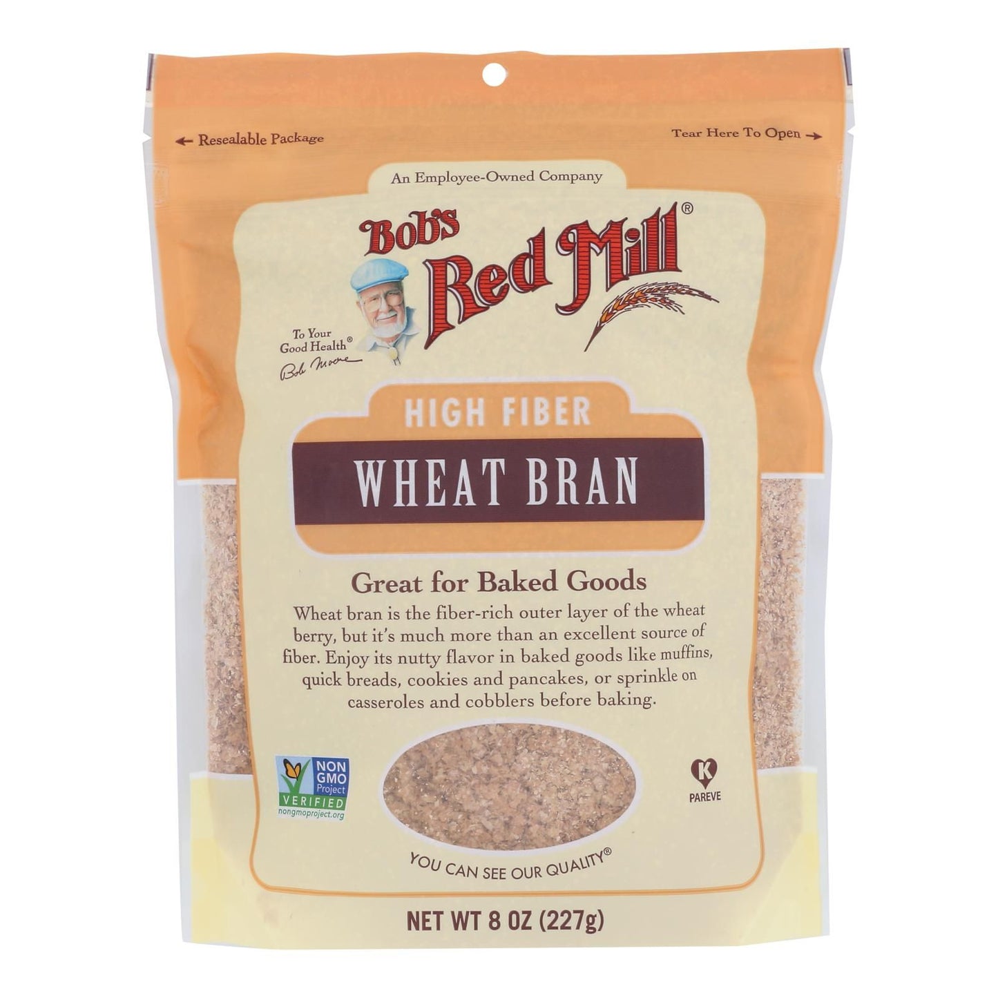 Bob's Red Mill - Wheat Bran - Case Of 4-8 Oz image 1