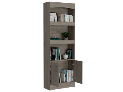Bookcase Denver,Metal Hardware, Light Gray Finish image 3