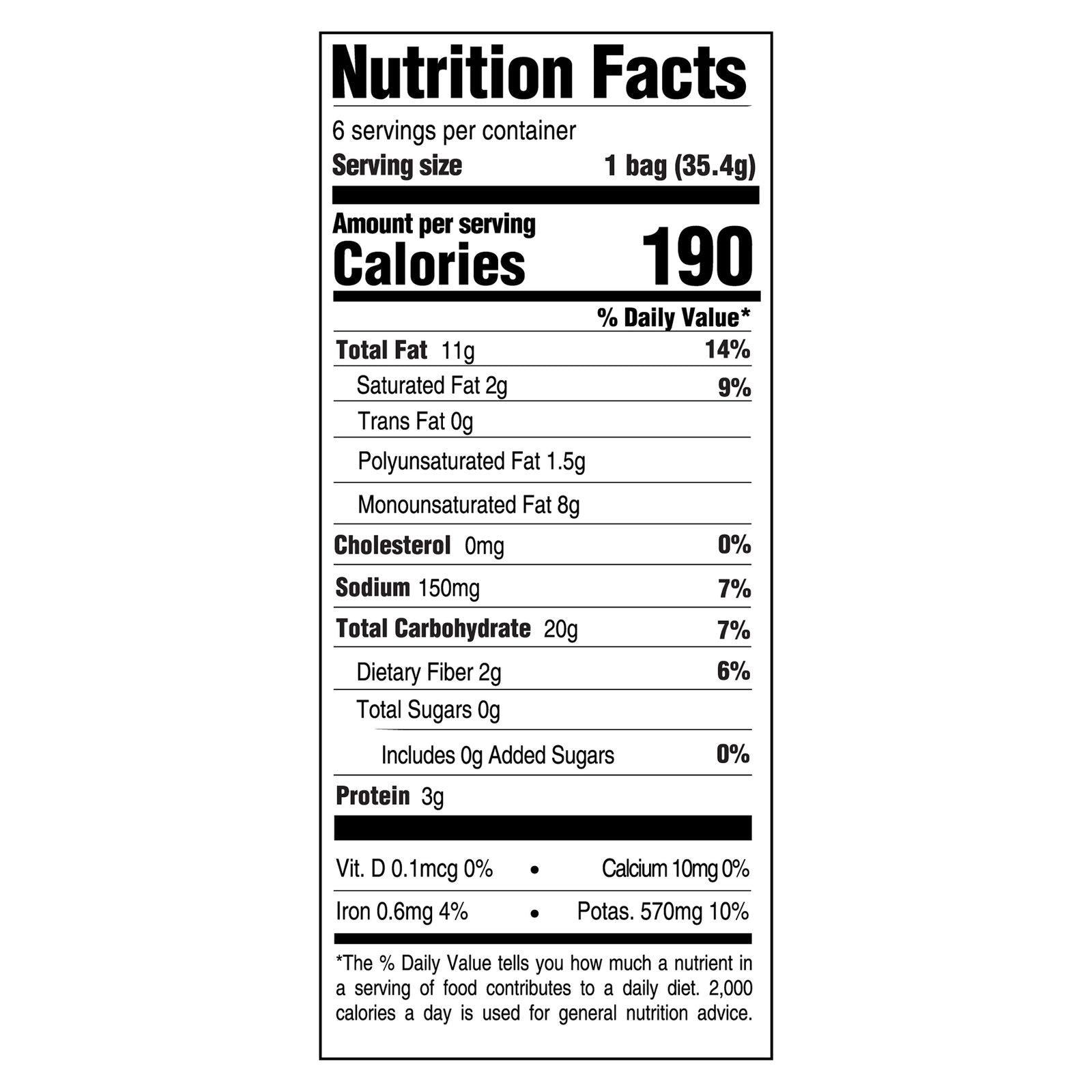 Boulder Canyon Natural Foods - Chips Classic Sea Salt Avacado Oil - Case Of 8 - 6 - 1.25oz image 2