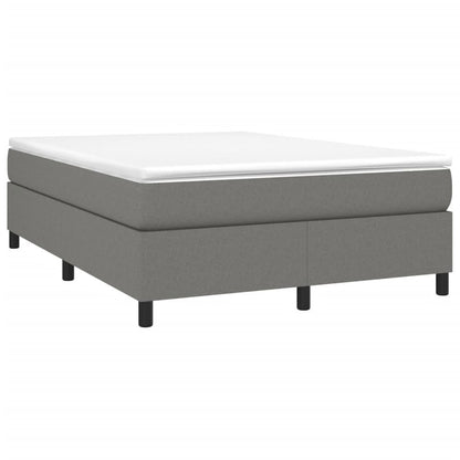 Box Spring Bed Frame Dark Gray Fabric (US/AU Only) image 3