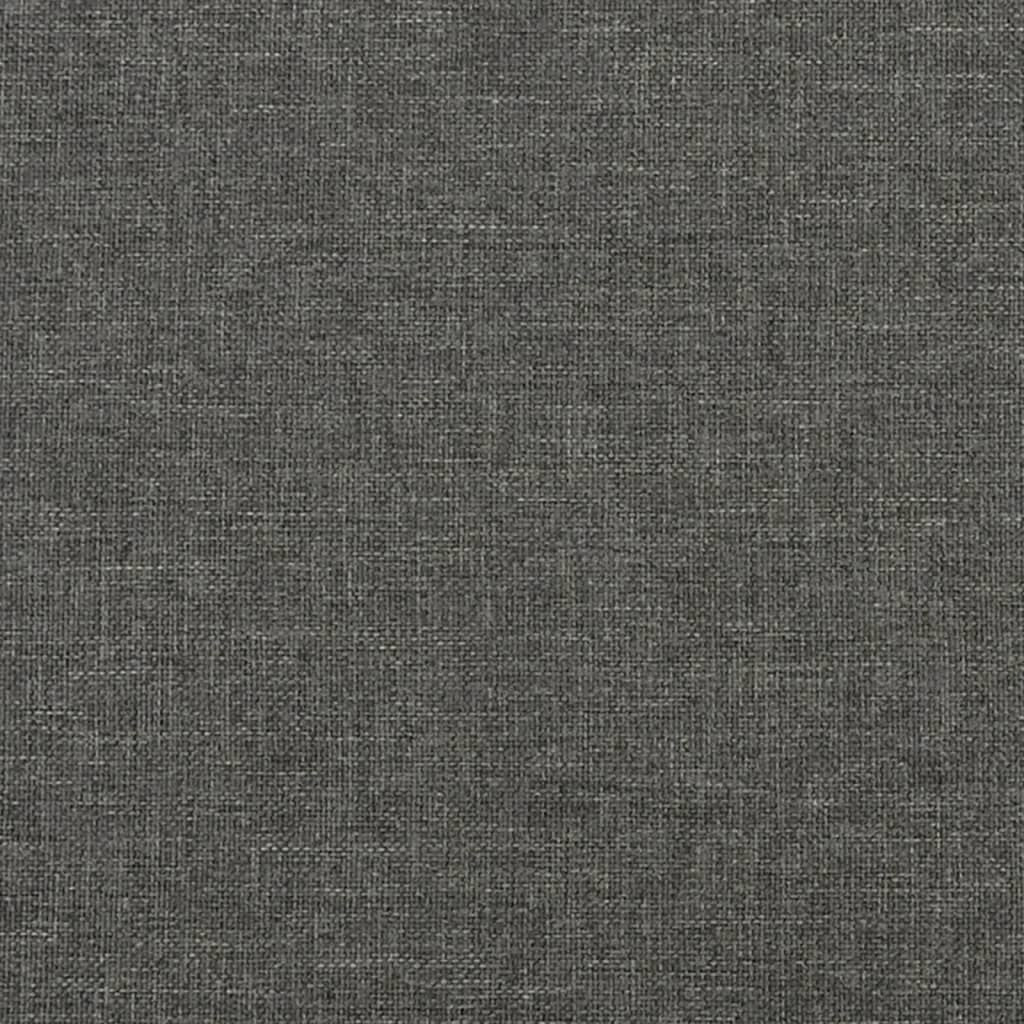 Box Spring Bed Frame Dark Gray Fabric (US/AU Only) image 7