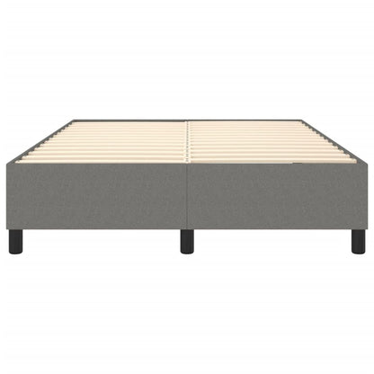 Box Spring Bed Frame Dark Gray Fabric (US/AU Only) image 5