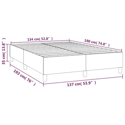Box Spring Bed Frame Dark Gray Fabric (US/AU Only) image 8