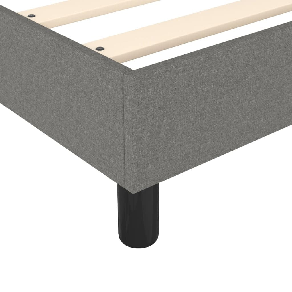 Box Spring Bed Frame Dark Gray Fabric (US/AU Only) image 6