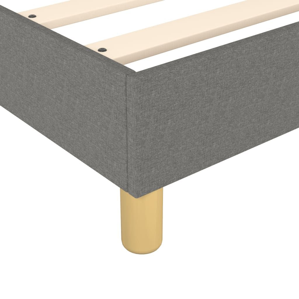 Box Spring Bed Frame Dark Gray Twin XL Fabric (US Only) image 7