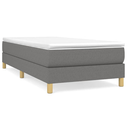 Box Spring Bed Frame Dark Gray Twin XL Fabric (US Only) image 2