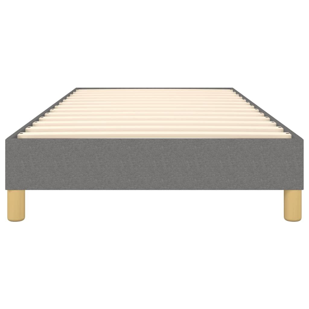 Box Spring Bed Frame Dark Gray Twin XL Fabric (US Only) image 5